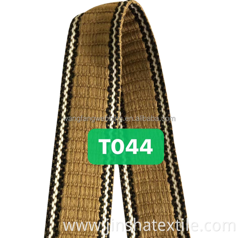 Spot supply polyester cotton fabric wholesale webbing color accessories shoe material webbing strap belt